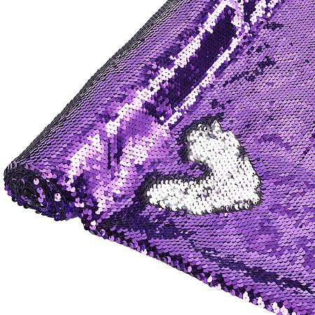 PVC Reversible Sequin Fabric DIY-WH0430-543B-1