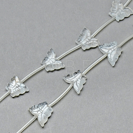 Smelting Quartz Crystal Beads Strands X-G-T014-06-1-1