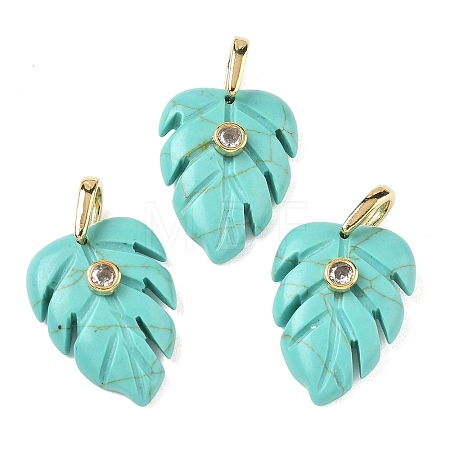 Synthetic Turquoise Pendants GG-CBA105B-01A-G-1