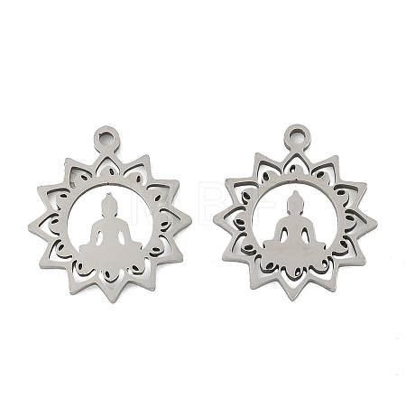 201 Stainless Steel Pendants STAS-Z195-02P-01-1