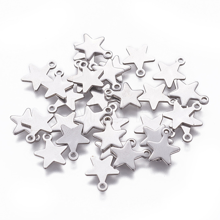 Non-Tarnish 304 Stainless Steel Charms X-STAS-L234-069P-1