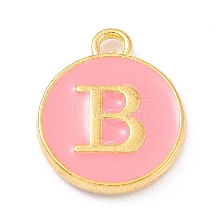 Golden Plated Alloy Enamel Charms LS-ENAM-Q437-14B-1