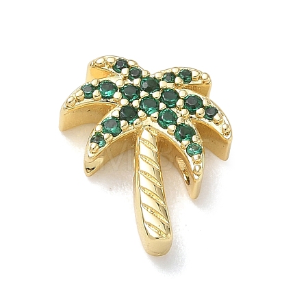 Brass with Emerald Rhinestone Beads CU-CBAEC29-02G-1