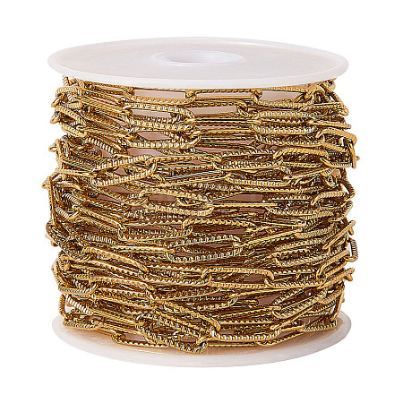 304 Stainless Steel Paperclip Chains CHS-CJC0001-01G-1