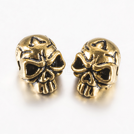 Tibetan Style Alloy Beads A-PALLOY-F200-11AG-1
