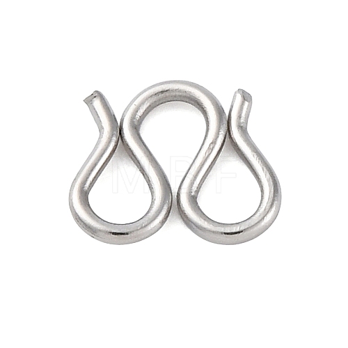 304 Stainless Steel S-Hook Clasps STAS-Z048-06P-02-1