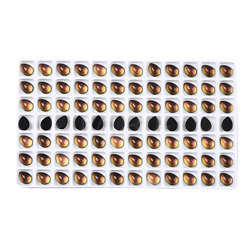 Translucent K9 Glass Cabochons GGLA-Q084-002B-1