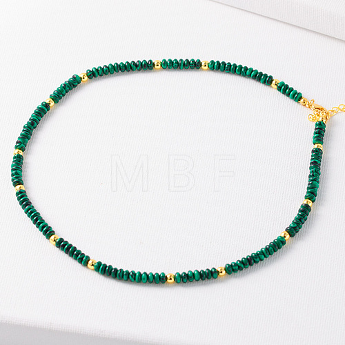 Simple Design Synthetic Malachite Beaded Necklaces for Women JH7309-3-1