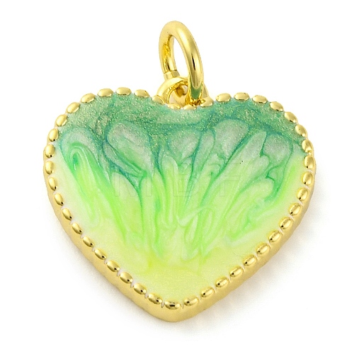 Brass Enamel Pendants KK-S401-17G-E-1