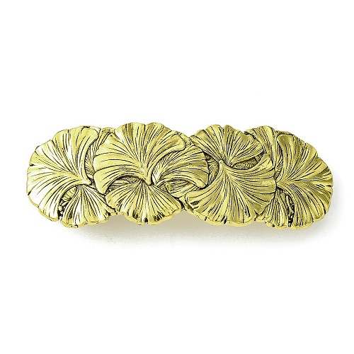 Ginkgo Leaf Alloy Hair Barrettes OHAR-C010-01AG-1