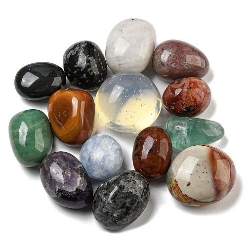 Natural & Synthetic Mixed Gemstone Beads G-G123-05-1