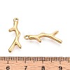 304 Stainless Steel Branch Pendants STAS-T067-49G-3