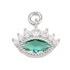 Brass Colorful Cubic Zirconia Pendants KK-E800-04P-1