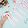 Polyester Bowknot Hanging Banner OFST-WH0004-121B-3