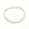 Faceted Glass Rondelle Beads Stretch Bracelet for Kid BJEW-JB06807-14-1