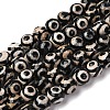 Tibetan Style dZi Beads G-G752-05-8mm-2