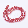 Electroplate Glass Beads Strands X-GR8MMY-47AB-3