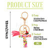 Fruit Series Letter Resin Keychains KEYC-TAC0033-02T-3