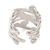 Multi-layer Alloy Open Cuff Rings for Women RJEW-M018-02P-01-3