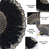 Plastic Folding Fan with Tassels AJEW-WH20130-170B-5
