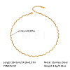 Stainless Steel Wavy Snake Chain Necklaces for Women MB0752-1-1