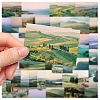 50Pcs PVC Waterproof Landscape Stickers PW-WGBC780-01-4