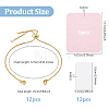 12Pcs Rack Plating Adjustable Brass Slider Bracelet Making KK-DC0004-37G-2
