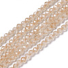 Cubic Zirconia Beads Strands G-F596-48F-3mm-1