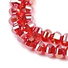 Electroplate Transparent Glass Beads Strands EGLA-B011-08A-AB01-3