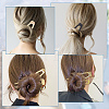 6Pcs 6 Style Alloy Hair Forks OHAR-CP0001-06-6