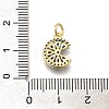 Brass Micro Pave Cubic Zirconia Pendants KK-L225-006G-02-3