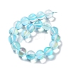 Synthetic Moonstone Beads Strands G-P528-J03-17-2