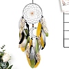 Cotton Woven Net/Web with Feather Hanging Decorations PW-WG7D714-03-1