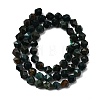 Natural Bloodstone/Heliotrope Beads Strands G-Z119-A16-01-4