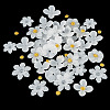 50Pcs 5 Styles Transparent Acrylic Bead Caps MACR-TA0002-88-4