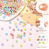 700Pcs 7 Colors UV Plating Opaque Acrylic Beads MACR-YW0004-82-5