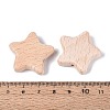 Natural Beech Wood Beads WOOD-Q001-05-3