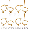 20Pcs Brass Stud Earring Findings KK-BC0001-91-1