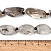 Natural Lodolite Quartz Beads Strands G-F820-M01-03-5
