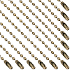 100Pcs Iron Ball Chains with Connectors IFIN-SP0001-67AB-1