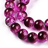 Transparent Crackle Glass Bead Strands GLAA-T025-8mm-02F-3