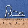 Brass Earring Hooks KK-G604-05S-3