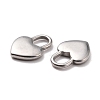 Non-Tarnish 304 Stainless Steel Pendants STAS-B024-62P-2