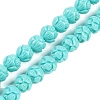 Synthetic Coral Carved Beads Strands CORA-C003-01D-1