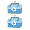 Medical Theme Alloy Enamel Pendants AL-CBA2919-03G-11A-1