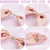 3Pcs 3 Styles Star Moon Stainless Steel Braided Chain Macrame Pouch Empty Stone Holder Pendant Necklace Making NJEW-UN00014-4