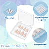   15Pcs Transparent Plastics Hand-wearing Armor Storage Case MRMJ-PH0001-78-4