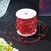 Acrylic Round Beaded Link Chains DIY-MB0007-001B-6