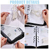 Transparent PVC Jewelry Organizer Storage Zipper Books ABAG-WH0063-114-4