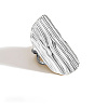Geometric Adjustable 304 Stainless Steel Cuff Open Rings for Women UZ2558-2-1